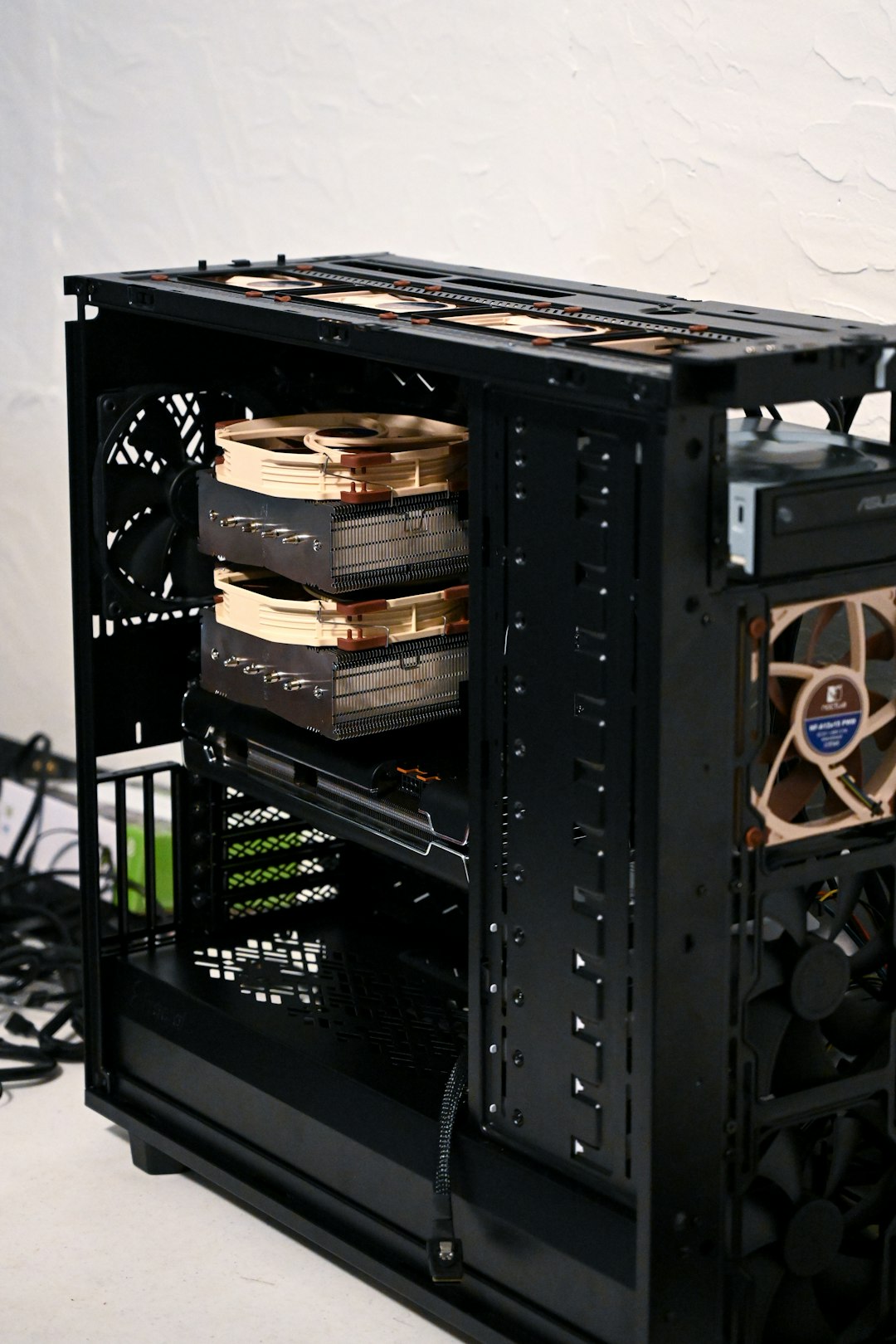 PC building components laid out